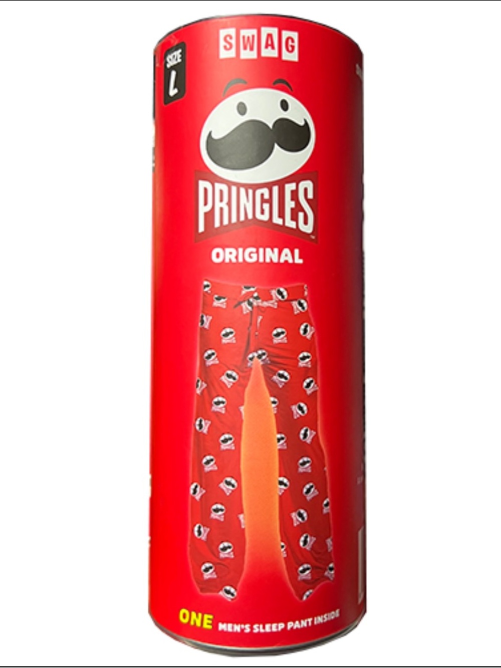 Pringles SWAG Sleep Pants PAJAMAS Original Red unisex OFFICIALLY LICENSED